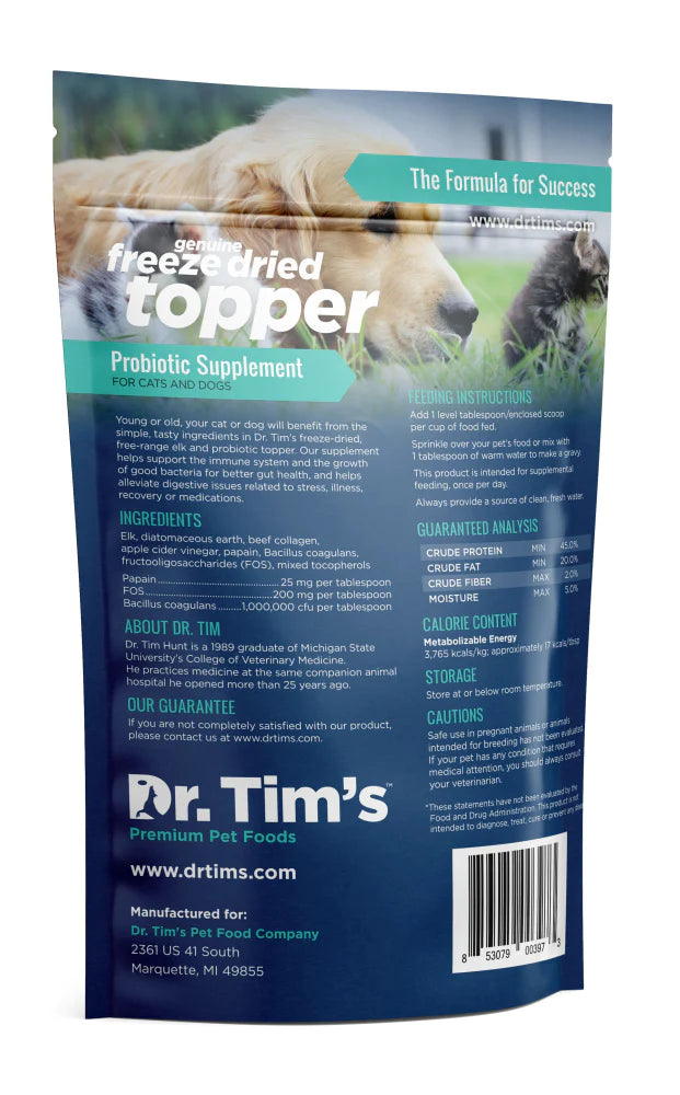 Dr. Tim's Elk Probiotic Topper