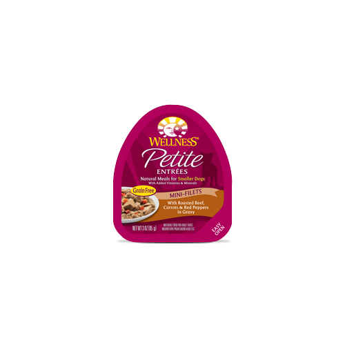 Wellness Petite Entrees Beef and Carrot Mini Fillets Dog Formula