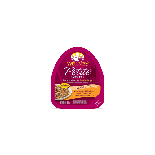 Wellness Petite Entrees Chicken and Beef Mini Fillets Dog Formula