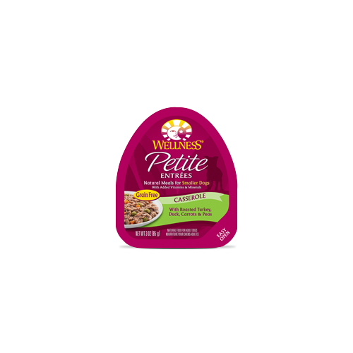 Wellness Petite Entrees Turkey and Duck Casserole Dog Formula