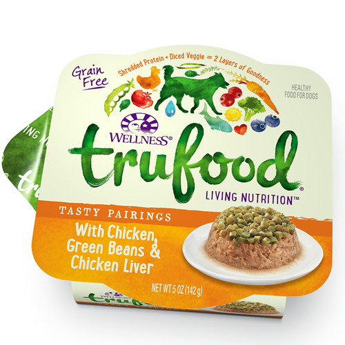 Wellness TRUFOOD Tasty Pairings Chicken, Grean Beans & Chicken Liver Adult Dog Formula