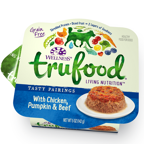 Wellness TRUFOOD Tasty Pairings Chicken, Pumpkin & Beef Adult Dog Formula