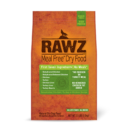 RAWZ Dehydrated Chicken and Turkey Recipe for Dogs