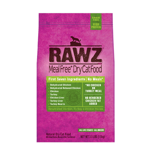 RAWZ Dehydrated Chicken and Turkey Recipe for Cats
