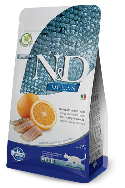 Farmina Natural & Delicious Ocean Herring & Orange Adult Cat Food