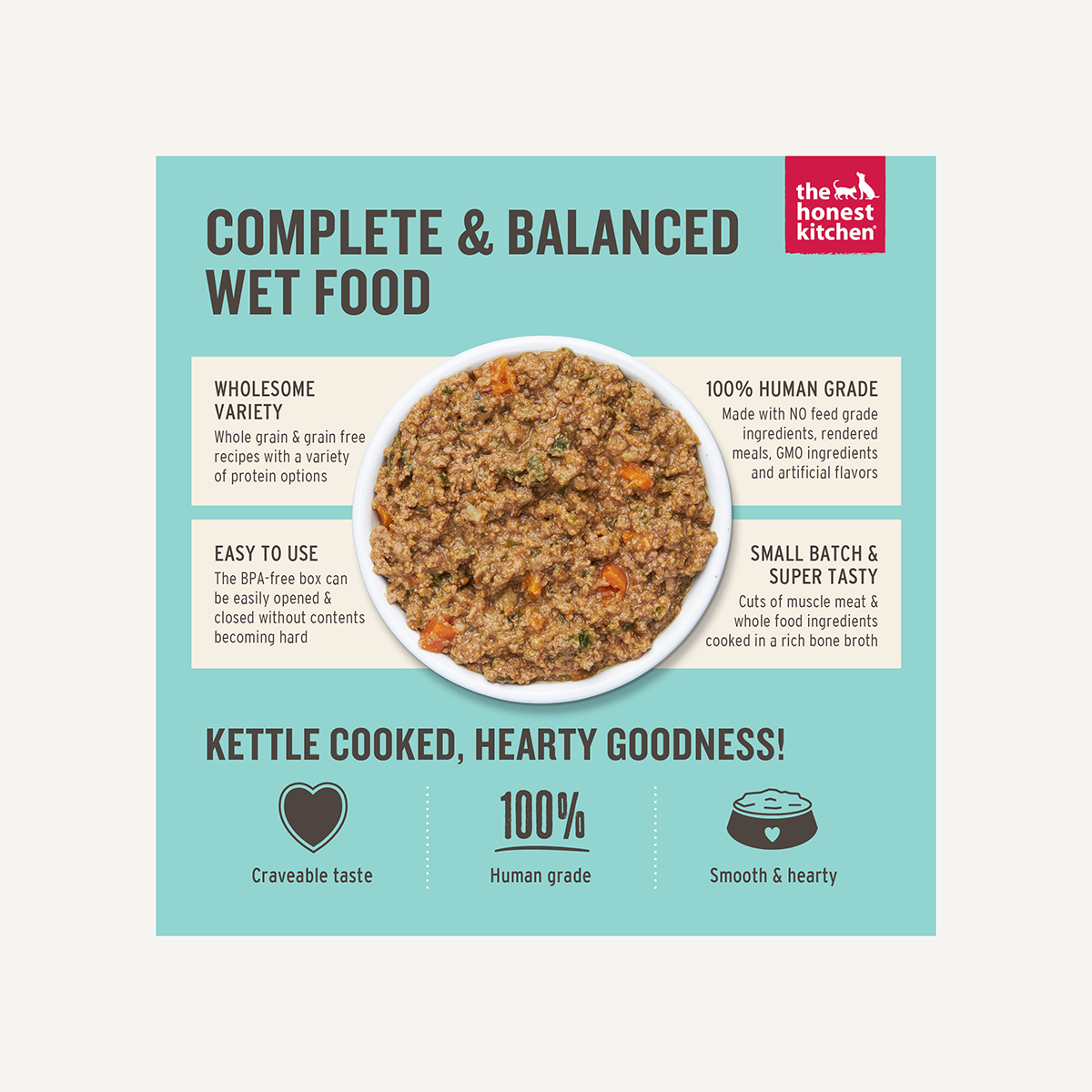 The Honest Kitchen Butcher Block Chicken & Super Greens Pate for Dogs