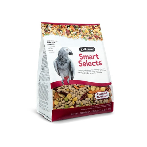 ZuPreem Smart Selects for Parrots & Conures (Medium to Large Birds)