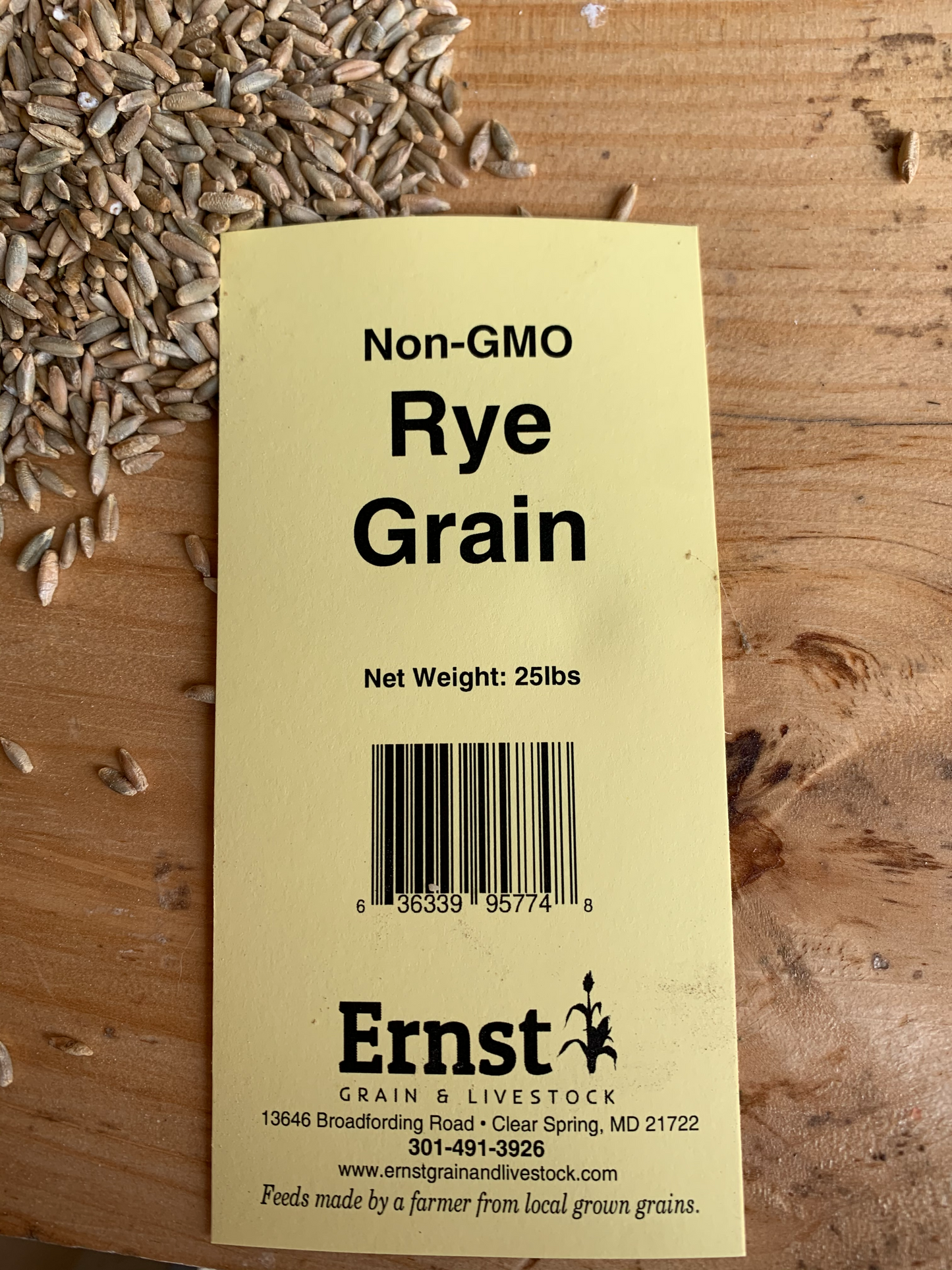 Ernst Grain Rye Grain, Non-GMO