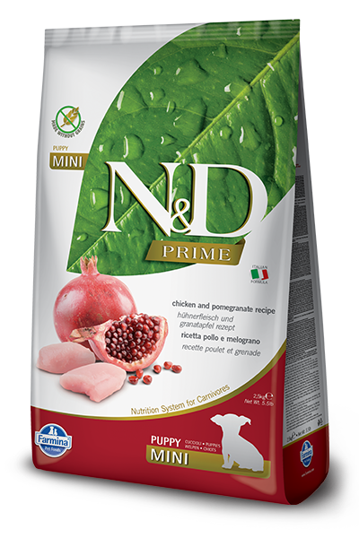 Farmina Natural & Delicious Prime Chicken and Pomegranate Puppy Mini Dog Food
