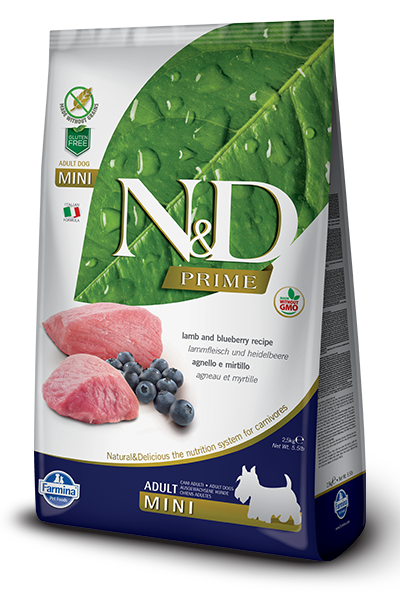 Farmina Natural & Delicious Prime Lamb & Blueberry Adult Mini Dog Food