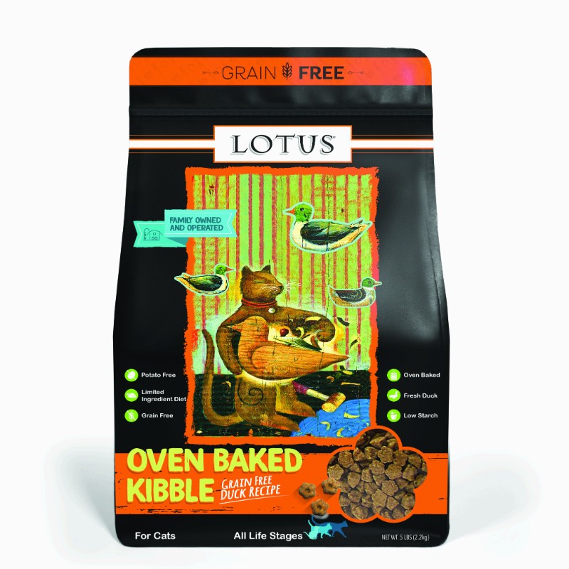 Lotus Oven Baked Grain Free Duck Recipe Cat Kibble