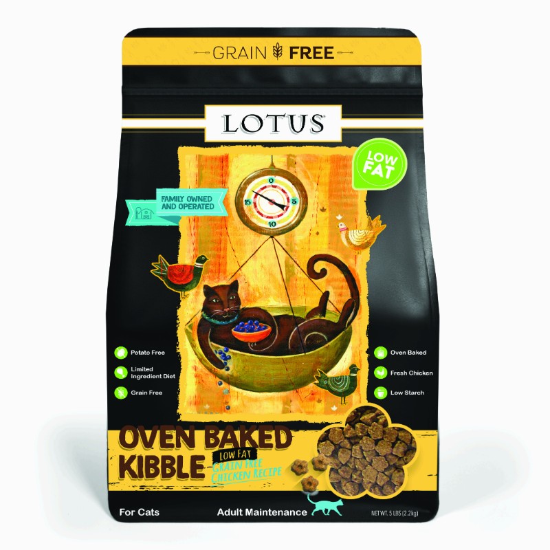 Lotus Oven Baked Grain Free Low-Fat Chicken Recipe Cat Kibble