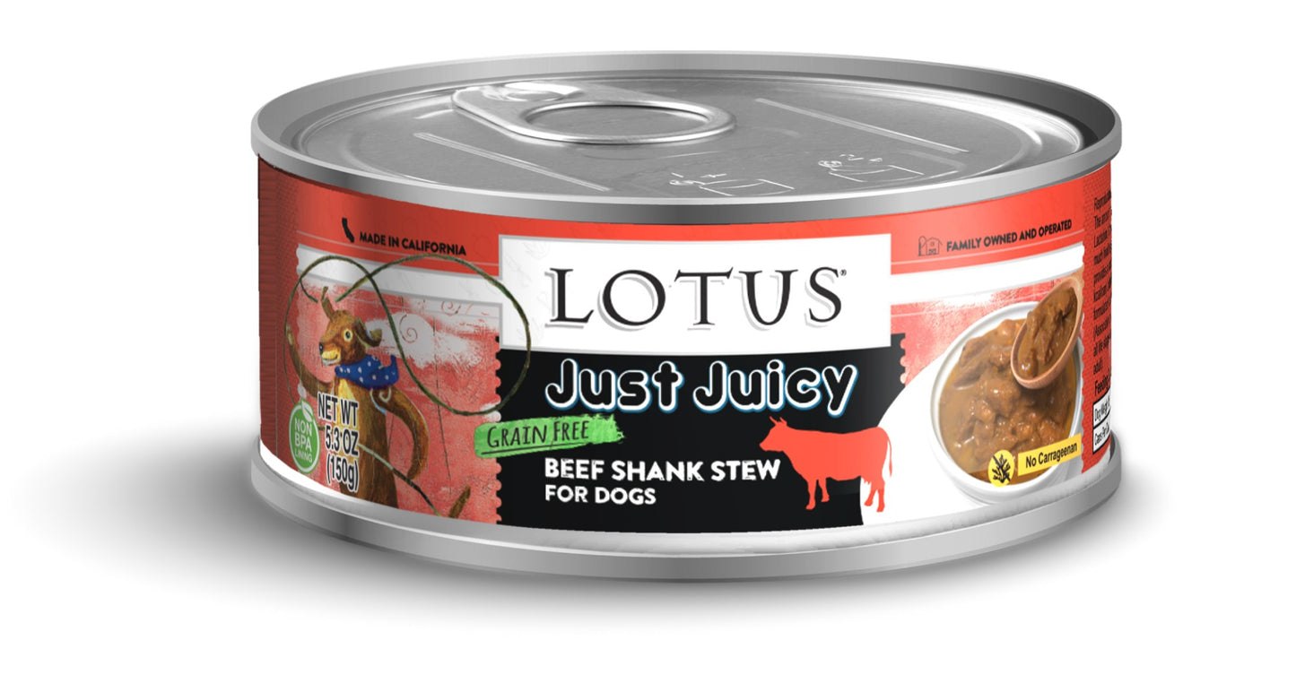 Lotus Dog Grain-Free Just Juicy Beef Shank Stew