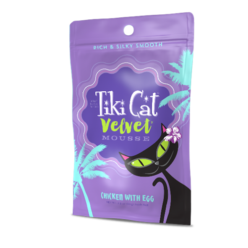 Tiki Cat Velvet Mousse Chicken with Egg Pouch Cat Food