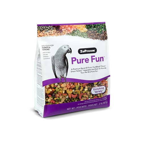 ZuPreem Pure Fun for Parrots & Conures (Medium to Large Birds)