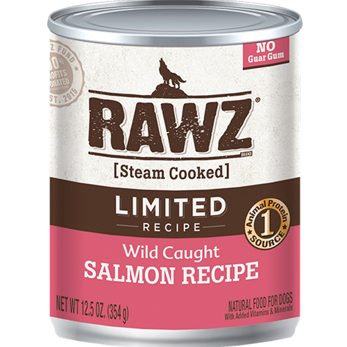 RAWZ Limited Ingredient Wild Caught Salmon Recipe Canned Food for Dogs
