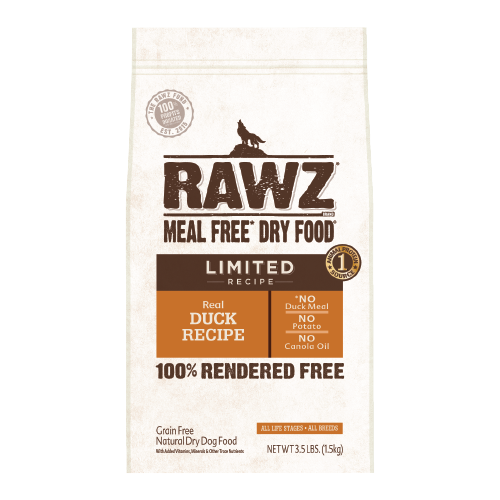 RAWZ Meal Free Limited Ingredient Real Duck Recipe for Dogs