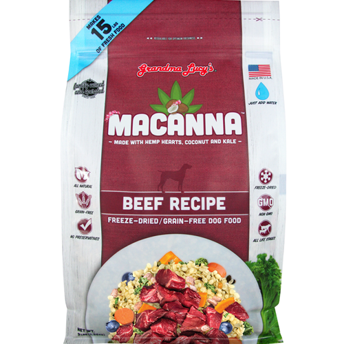 Grandma Lucy's Macanna Beef Freeze-Dried Dog Food
