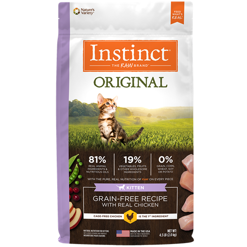 Nature's Variety Instinct Original Grain-Free Recipe with Real Chicken for Kittens