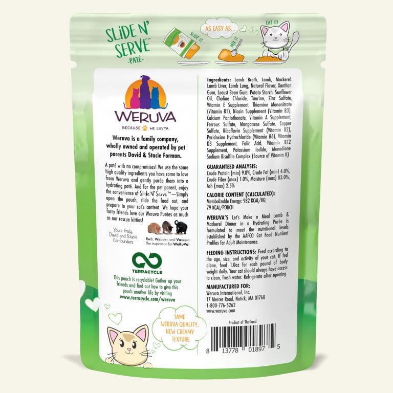 Weruva PATE Pouch Let’s Make a Meal