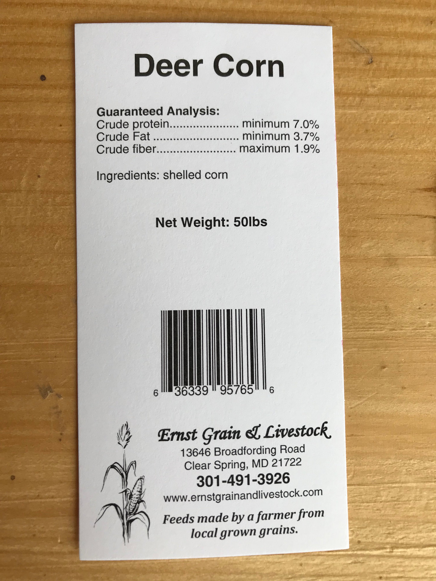 Ernst Grain Deer Corn