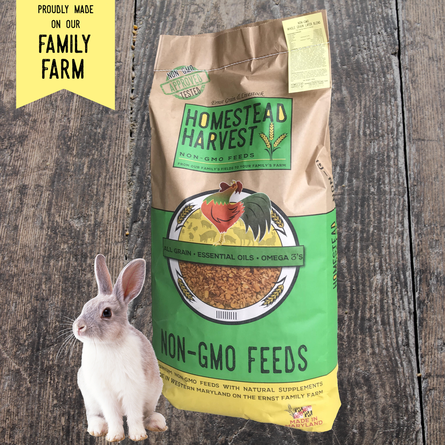 Homestead Harvest Non-GMO Wholesome Rabbit Food