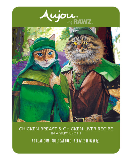 RAWZ Aujou Chicken Breast & Chicken Liver Wet Cat Food