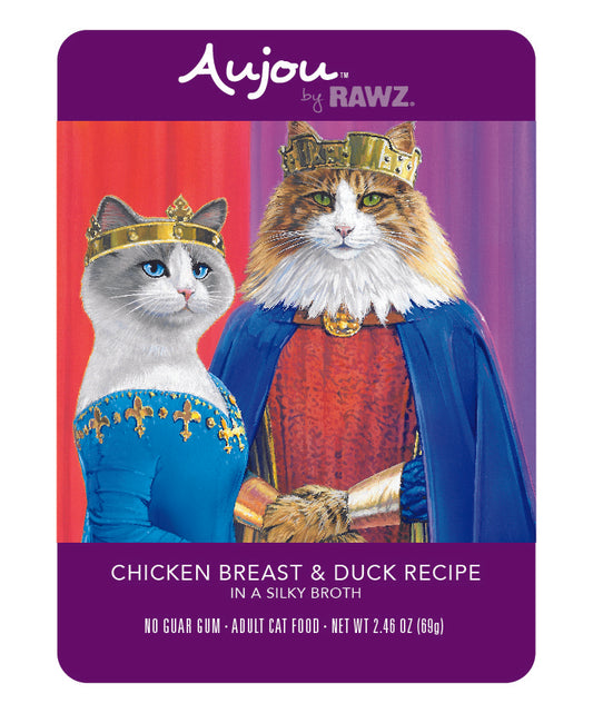 RAWZ Aujou Chicken Breast & Duck Cat Food 8 / 2.46 oz