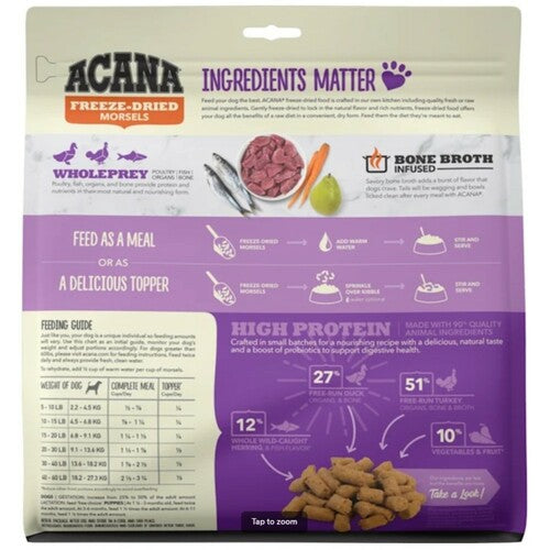 ACANA Freeze-Dried Duck Recipe High Protein Dog Food