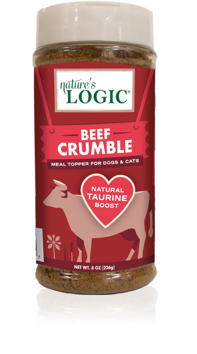 Nature's Logic Beef Crumble Meal Topper for Dogs and Cats