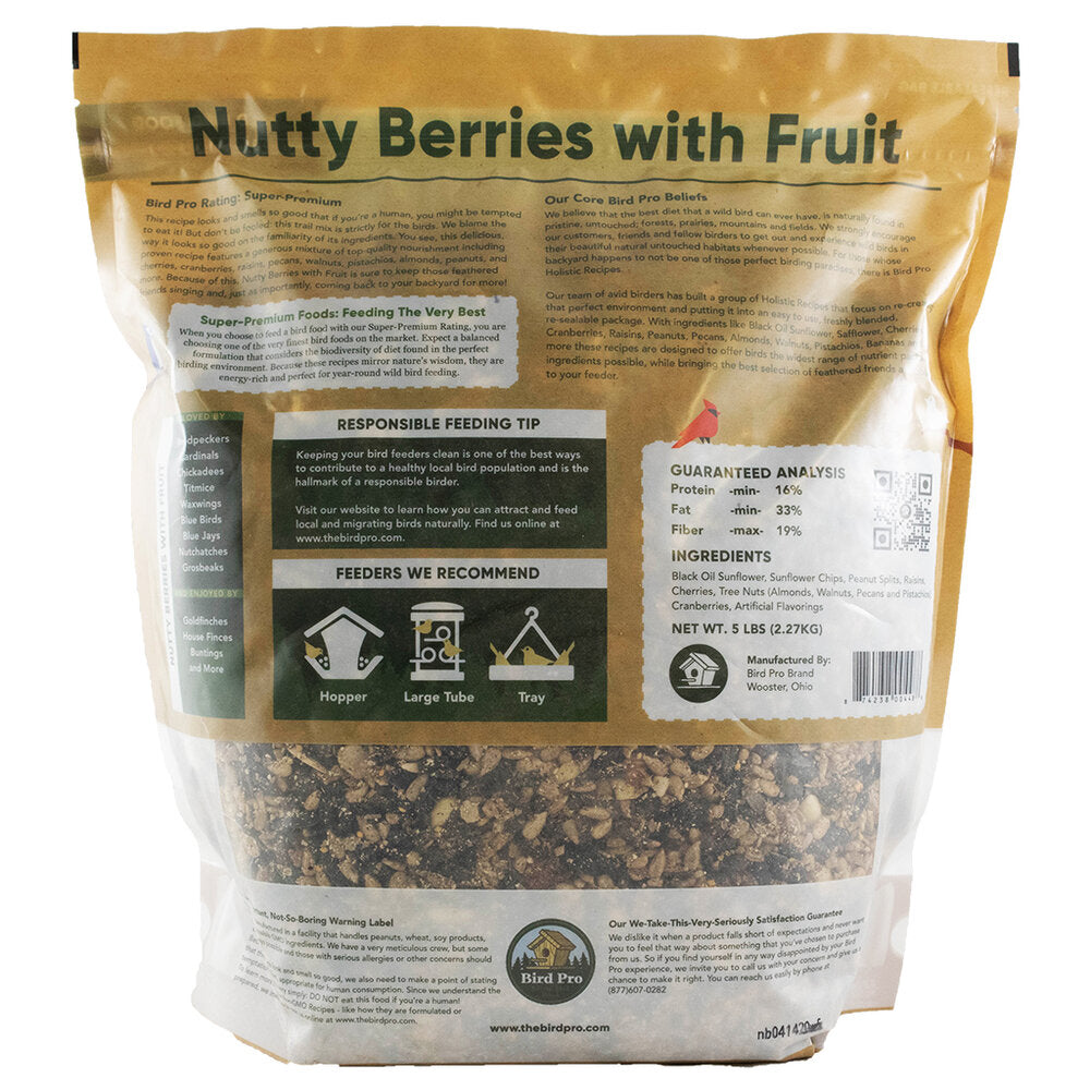 Bird Pro Nutty Berries with Fruit