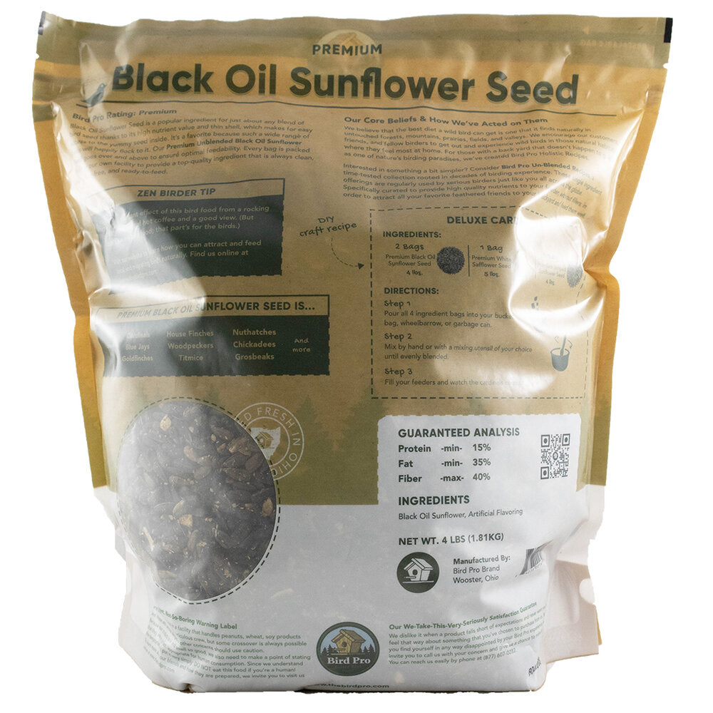 Bird Pro Black Oil Sunflower Seeds