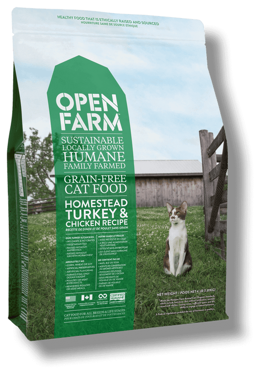 OPEN FARM Grain-Free Homestead Turkey & Chicken Recipe for Cats