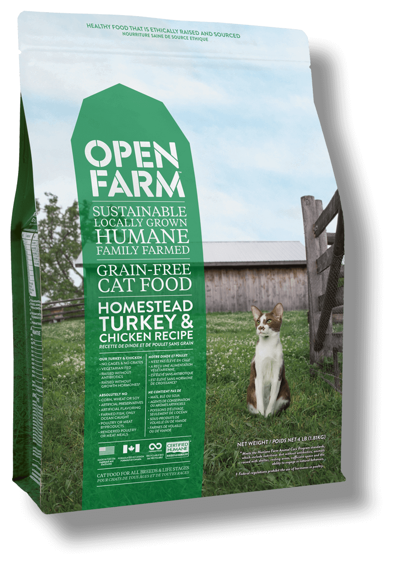 OPEN FARM Grain-Free Homestead Turkey & Chicken Recipe for Cats