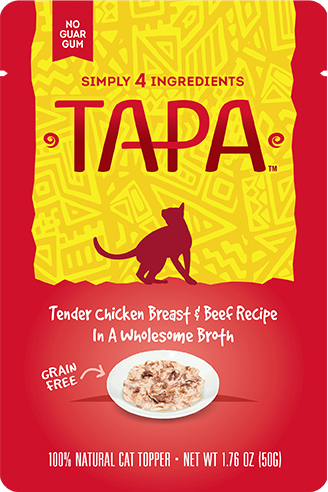 TAPA Tender Chicken Breast & Beef In A Wholesome Broth Wet Cat Food