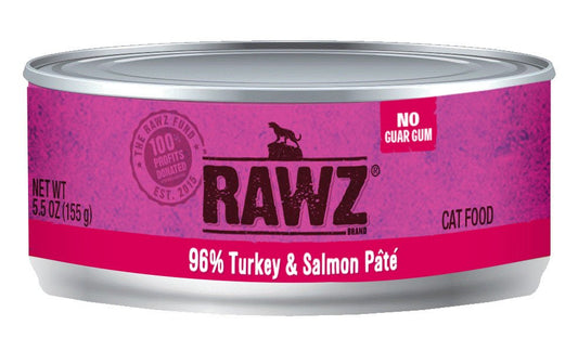RAWZ 96% Turkey and Salmon Pate Canned Cat Food