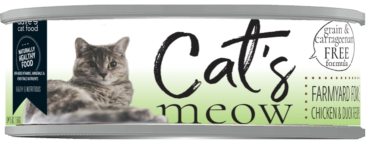 Dave's Cat’s Meow Farmyard Fowl Canned Cat Food
