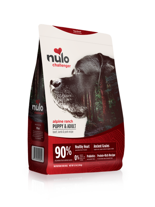 Nulo Challenger Alpine Ranch Puppy & Adult Beef, Lamb, and Pork Dry Dog Food