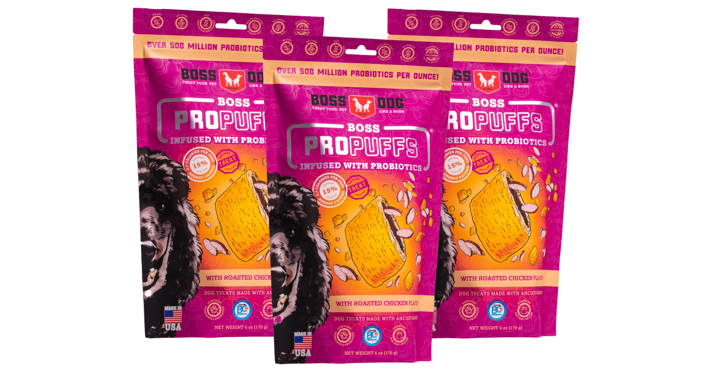 Boss Dog Propuffs Treat for Dogs Roasted Chicken Flavor