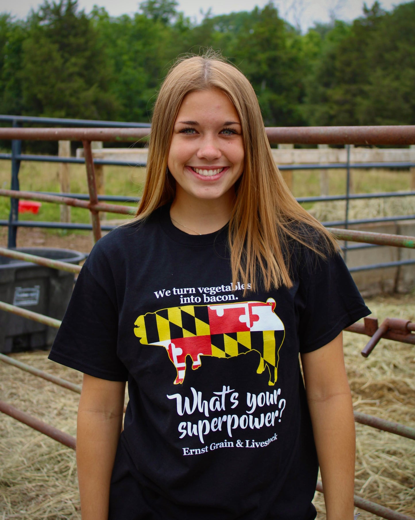 Ernst Grain & Livestock MD Pig Superpower T-Shirt