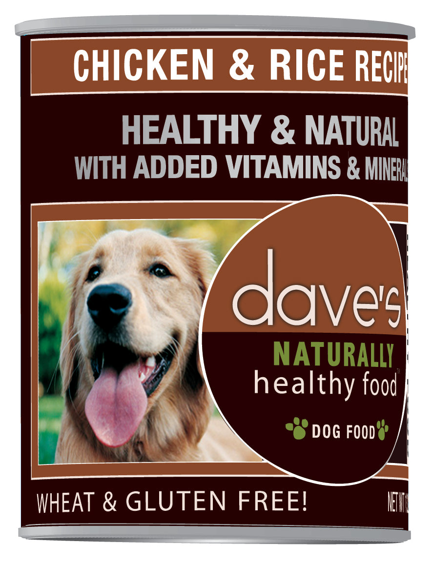 Dave's Pet Food Naturally Healthy Chicken and Rice Canned Dog Food