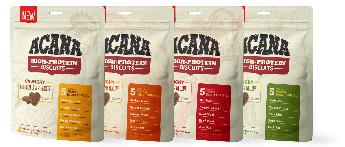 ACANA High Protein Crunchy Turkey Liver Recipe Biscuits for Dogs - 9 oz. bag