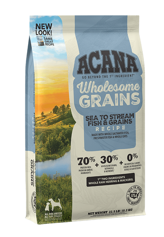 ACANA Wholesome Grains Sea to Stream Fish & Grains Recipe Dry Dog Food