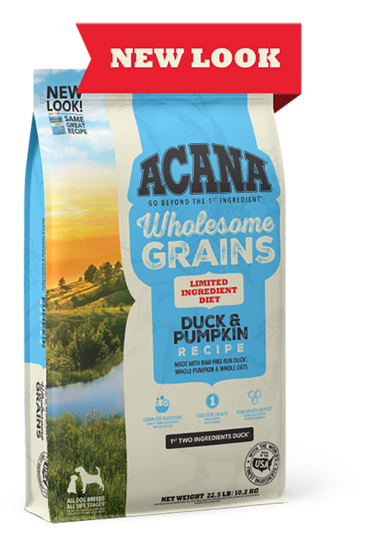 ACANA Wholesome Grains Duck & Pumpkin Limited Ingredient Dry Dog Food