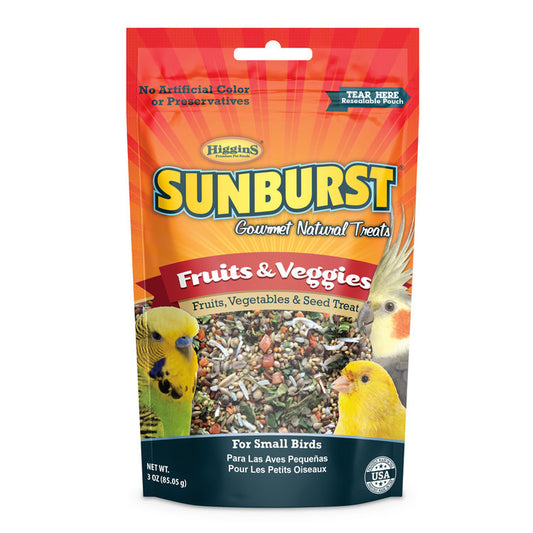 Higgins Sunburst Gourmet Natural Fruits & Veggies (Small) Bird Treats