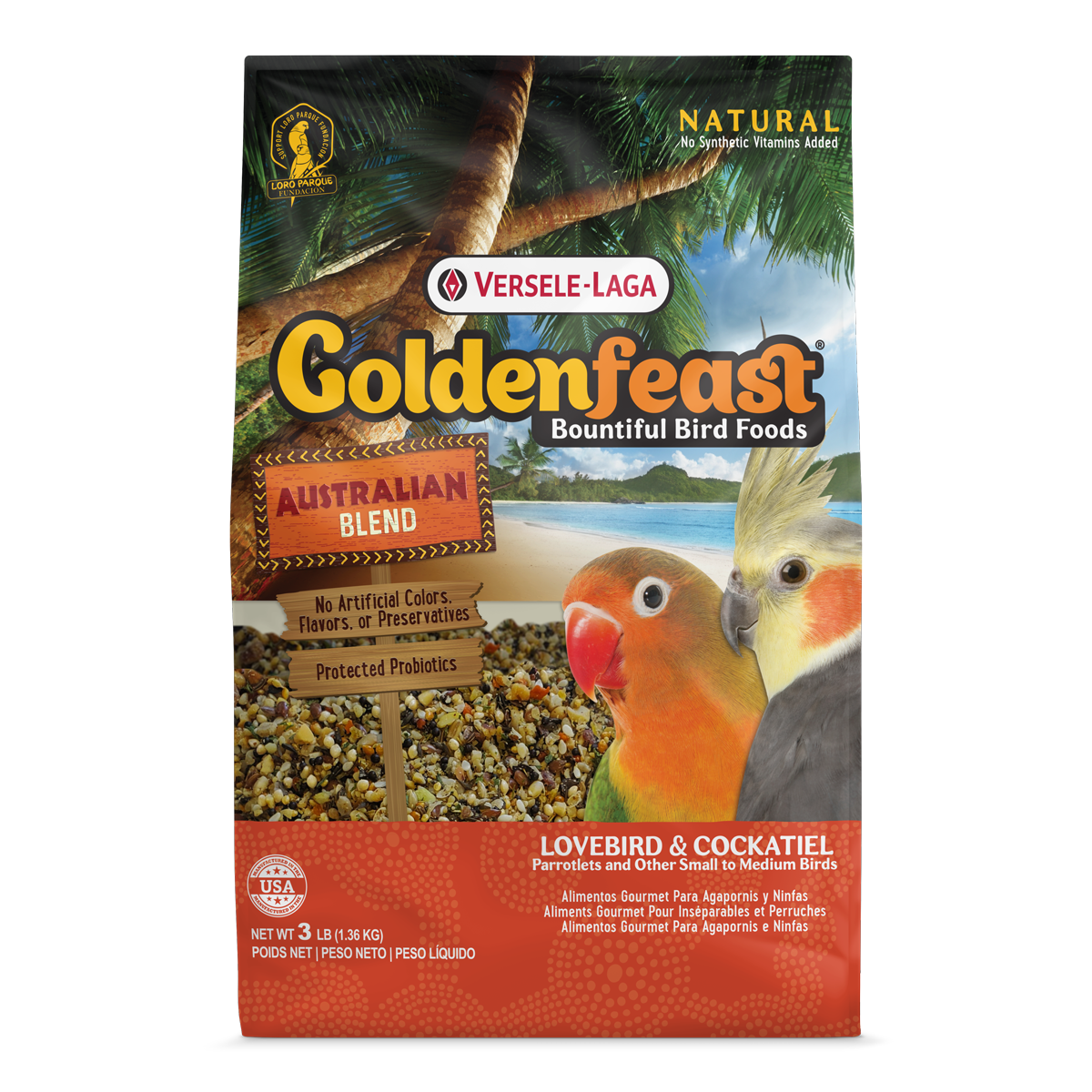 Goldenfeast Australian Blend Bird Food for Small to Medium Birds