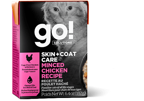 Go! Solutions Skin and Coat Care Minced Chicken Recipe for Cats