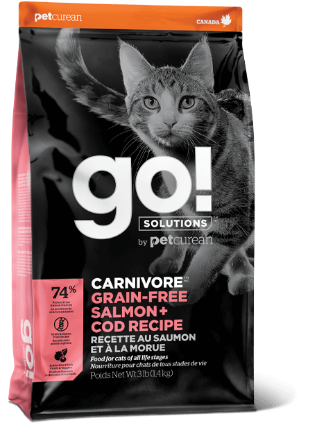 Go! Solutions Carnivore Grain Free Salmon + Cod Recipe for Cats