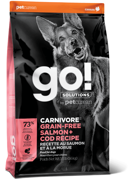 Go! Solutions Carnivore Grain Free Salmon + Cod Recipe for Dogs