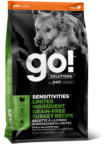Go! Sensitivities Limited Ingredient Grain Free Turkey recipe for dogs
